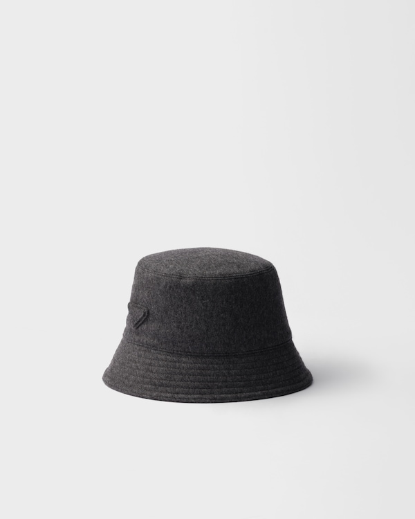Loden fabric bucket hat - Slate Gray Loden fabric bucket hat - Slate Gray