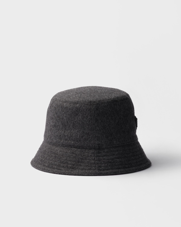 Loden fabric bucket hat - Slate Gray Loden fabric bucket hat - Slate Gray