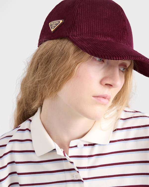 Corduroy baseball cap - Burgundy Corduroy baseball cap - Burgundy