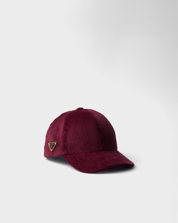 Corduroy baseball cap - Burgundy Corduroy baseball cap - Burgundy
