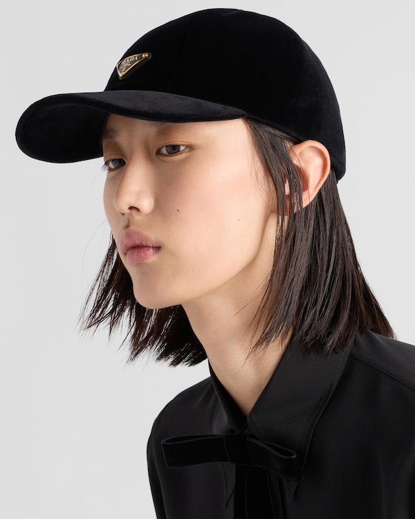 Velvet baseball cap - Black Velvet baseball cap - Black