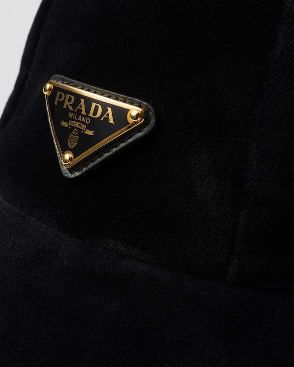 Velvet baseball cap - Black Velvet baseball cap - Black