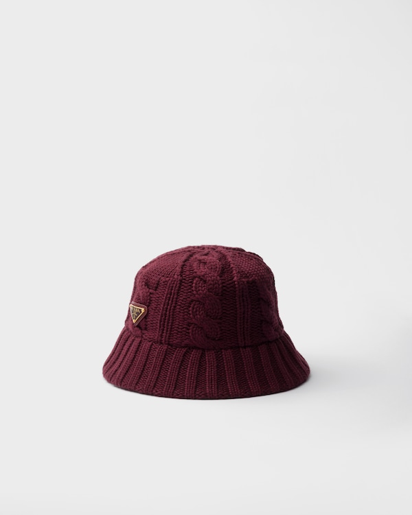 Wool bucket hat - Amaranth Red Wool bucket hat - Amaranth Red