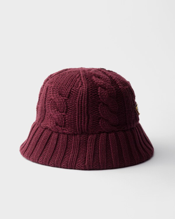 Wool bucket hat - Amaranth Red Wool bucket hat - Amaranth Red