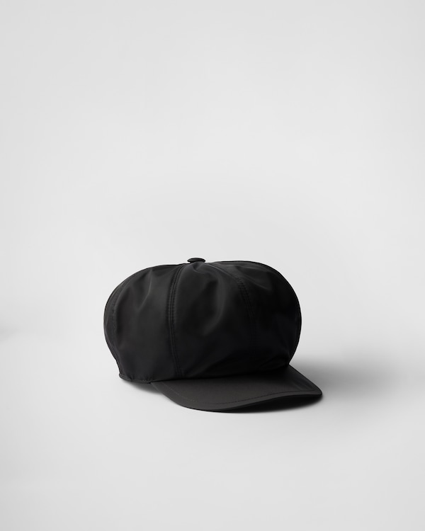 Re-Nylon newsboy cap - Black Re-Nylon newsboy cap - Black