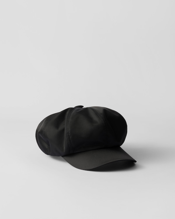 Re-Nylon newsboy cap - Black Re-Nylon newsboy cap - Black