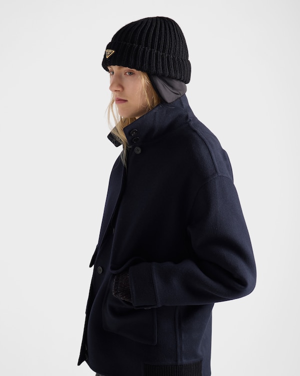 Re-Nylon and knit cap - Black Re-Nylon and knit cap - Black