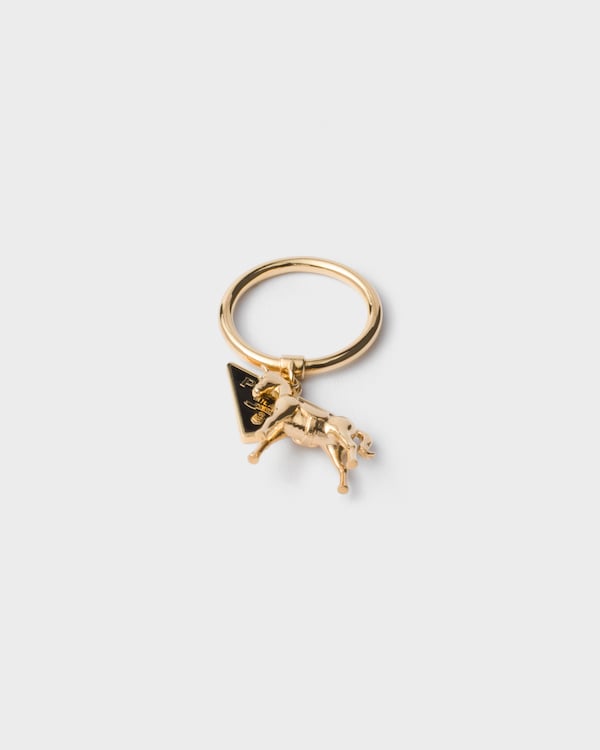 Metal and enamel ring - Black/Gold Metal and enamel ring - Black/Gold
