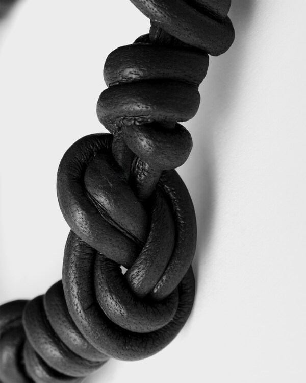 Nappa leather bracelet - Black Nappa leather bracelet - Black