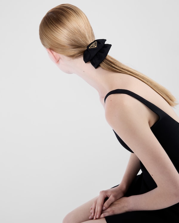 Re-Nylon scrunchie - Black Re-Nylon scrunchie - Black