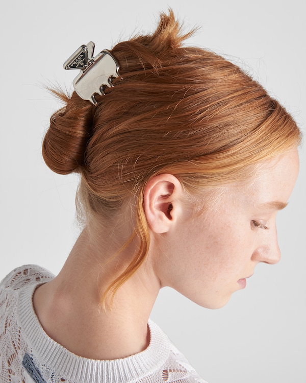 Metal hair clip - Steel Gray Metal hair clip - Steel Gray