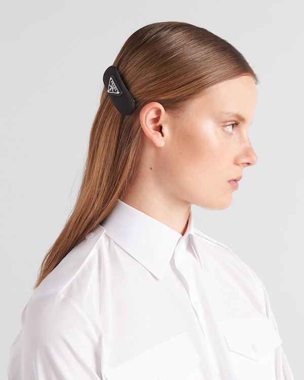 Re-Nylon hair clip - Black Re-Nylon hair clip - Black