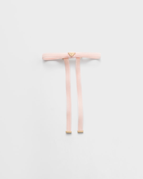 Velvet hair clip - Opal Velvet hair clip - Opal