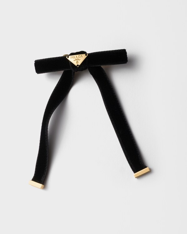 Velvet hair clips - Black Velvet hair clips - Black