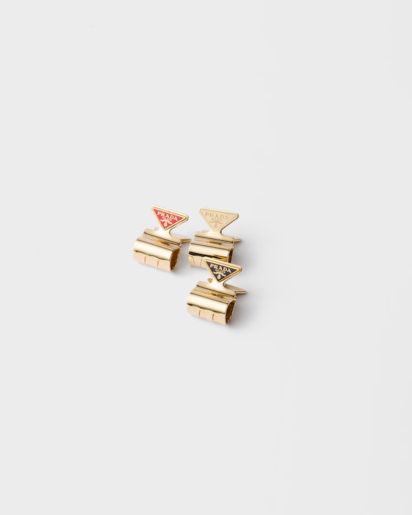 Set of metal claw hair clips - Fire/Black Set of metal claw hair clips - Fire/Black