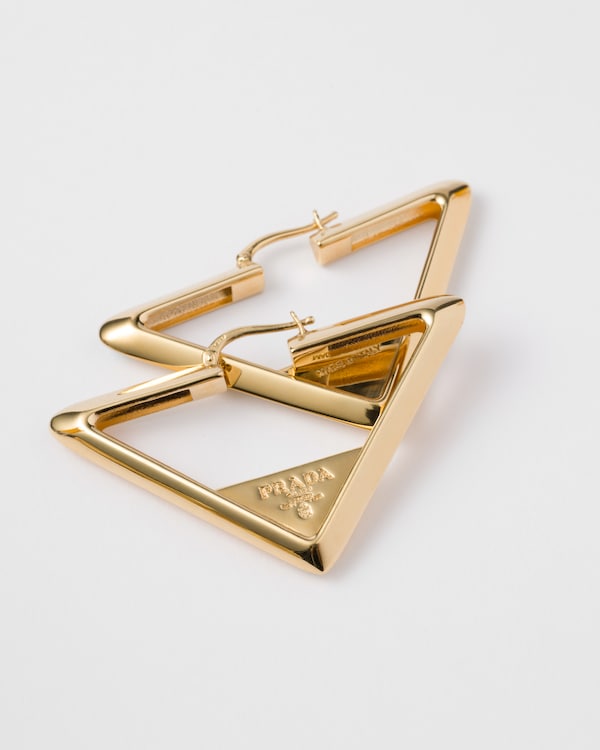 Metal earrings - Gold Metal earrings - Gold