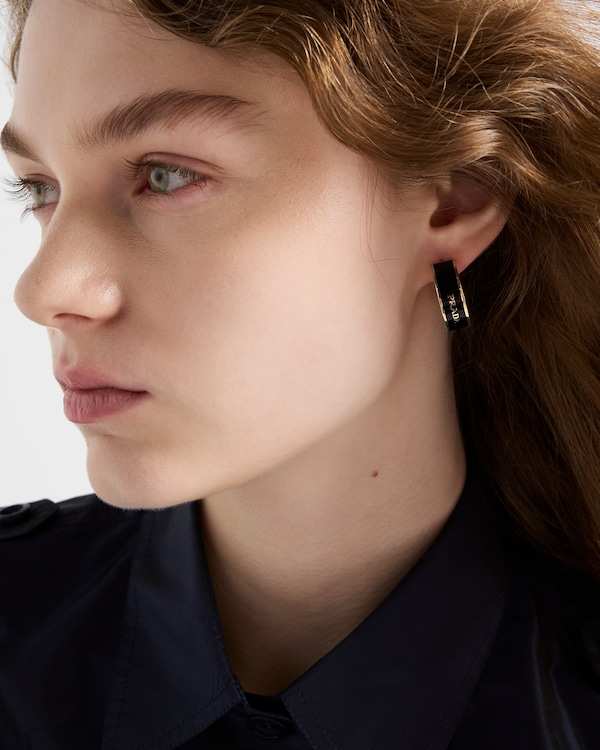 Metal earrings - Black/Gold Metal earrings - Black/Gold