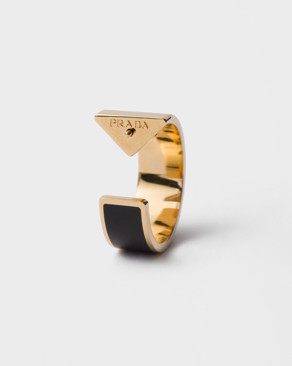 Metal earrings - Black/Gold Metal earrings - Black/Gold