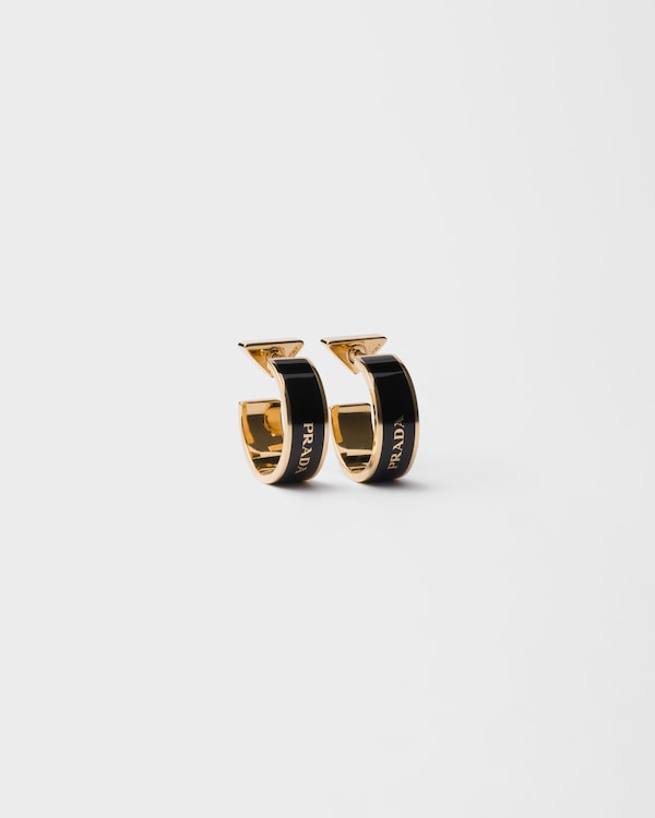 Metal earrings - Black/Gold Metal earrings - Black/Gold
