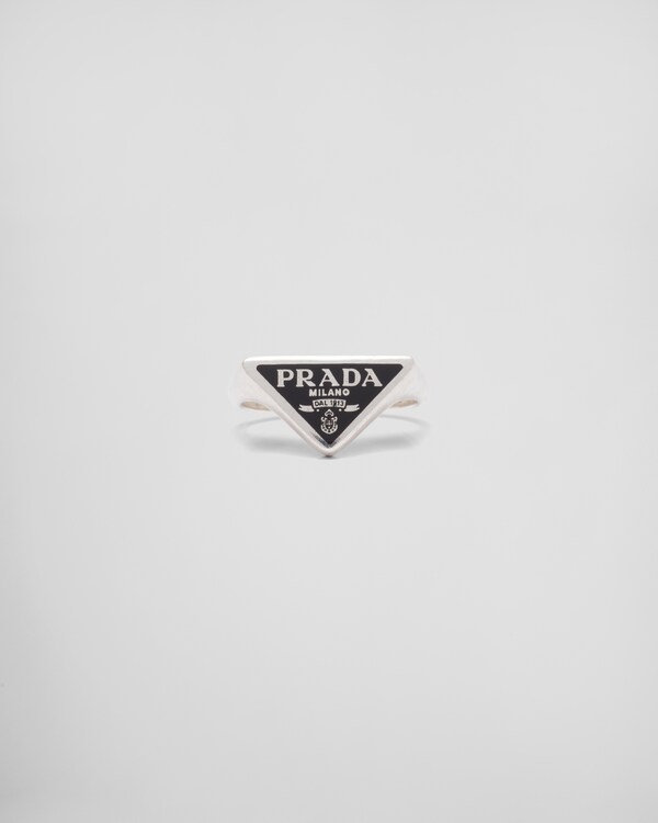 Prada Symbole 戒指 - 黑色 Prada Symbole 戒指 - 黑色