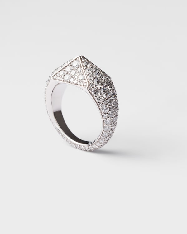 Eternal Gold 戒指 - 18K白金和钻石 - White Gold/ White Eternal Gold 戒指 - 18K白金和钻石 - White Gold/ White