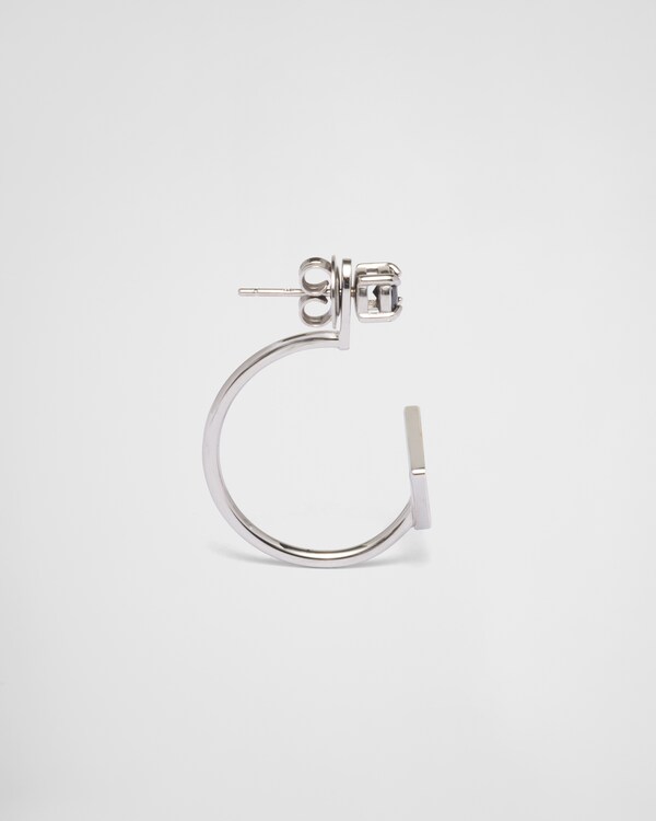 Prada Symbole 耳环 - 黑色/黑钻石色 Prada Symbole 耳环 - 黑色/黑钻石色