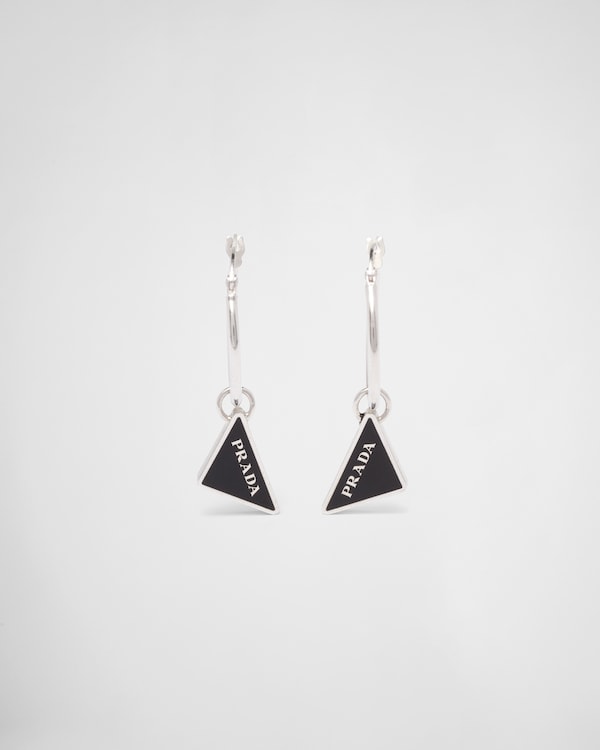 Prada Symbole 耳环 - 黑色 Prada Symbole 耳环 - 黑色