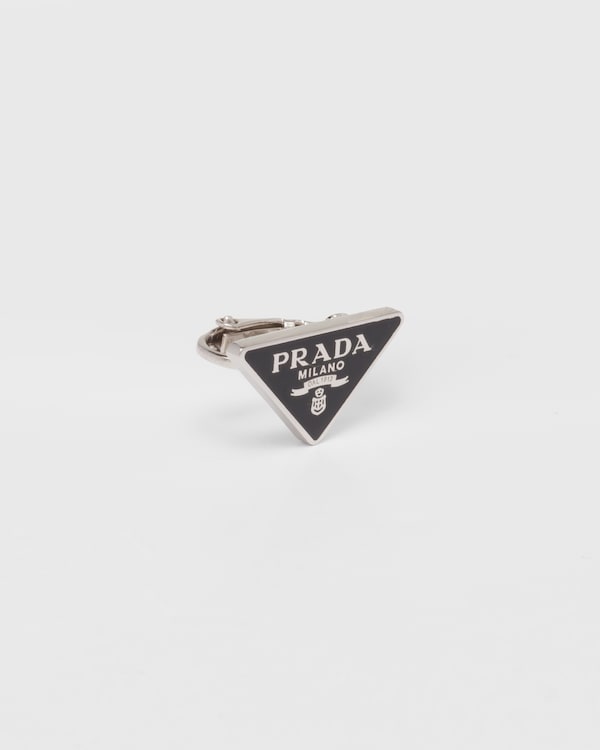 Prada Symbole 右耳款夹式耳环 - 黑色 Prada Symbole 右耳款夹式耳环 - 黑色