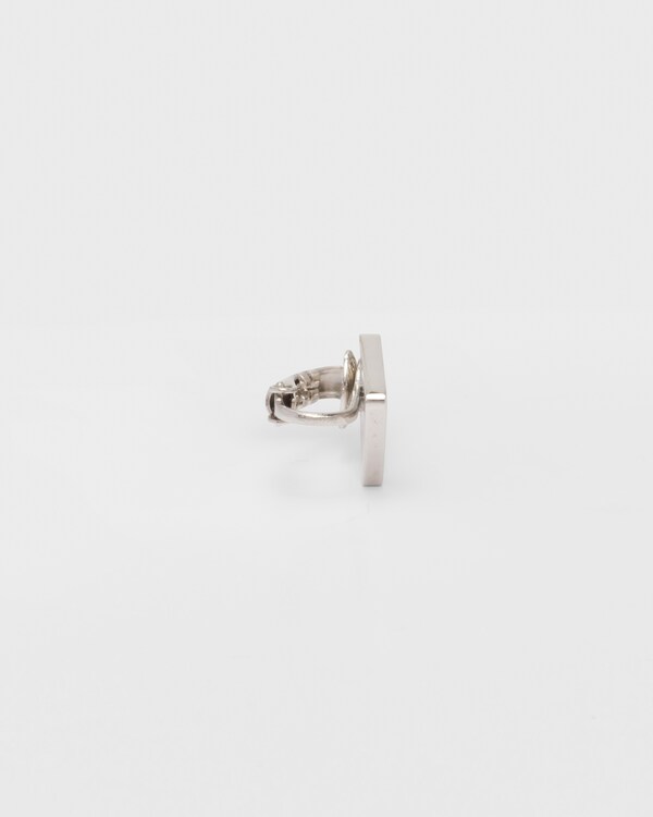 Prada Symbole 右耳款夹式耳环 - 黑色 Prada Symbole 右耳款夹式耳环 - 黑色