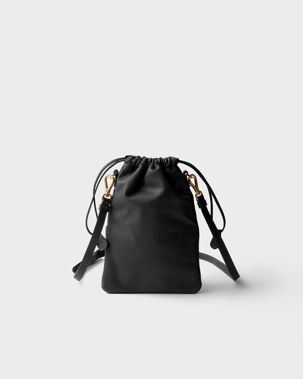 Nappa leather pouch - Black Nappa leather pouch - Black