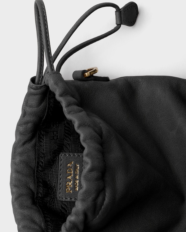 Nappa leather pouch - Black Nappa leather pouch - Black