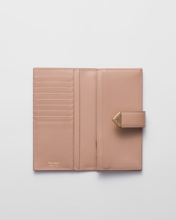 Saffiano 皮革长钱夹 - 裸粉色 Saffiano 皮革长钱夹 - 裸粉色