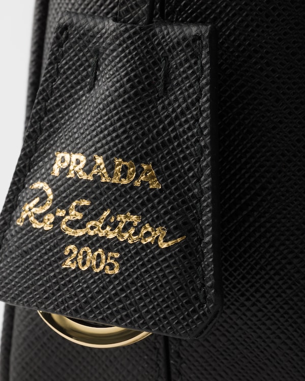 Prada Re-Edition 2005 Saffiano皮革迷你手袋 - 黑色 Prada Re-Edition 2005 Saffiano皮革迷你手袋 - 黑色