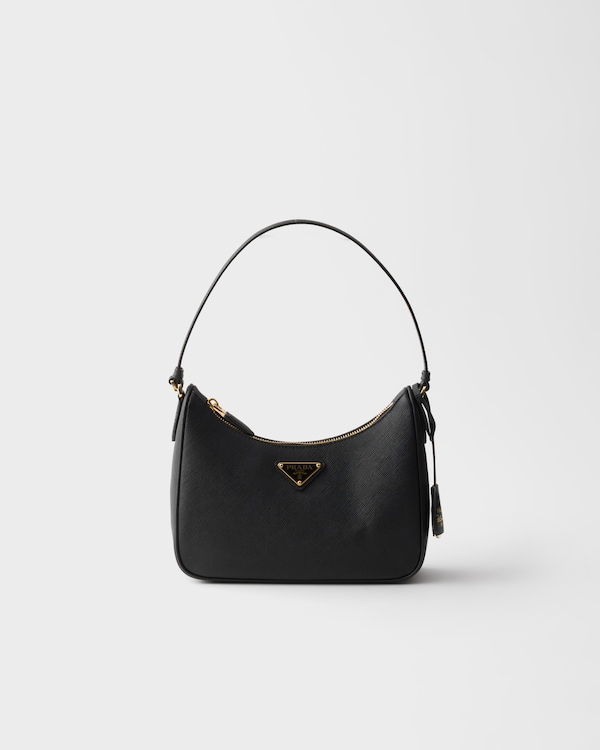 Prada Re-Edition 2005 Saffiano皮革迷你手袋 - 黑色 Prada Re-Edition 2005 Saffiano皮革迷你手袋 - 黑色