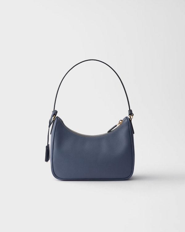 Prada Re-Edition 2005 Saffiano皮革迷你手袋 - 航天蓝 Prada Re-Edition 2005 Saffiano皮革迷你手袋 - 航天蓝