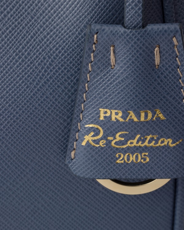 Prada Re-Edition 2005 Saffiano皮革迷你手袋 - 航天蓝 Prada Re-Edition 2005 Saffiano皮革迷你手袋 - 航天蓝