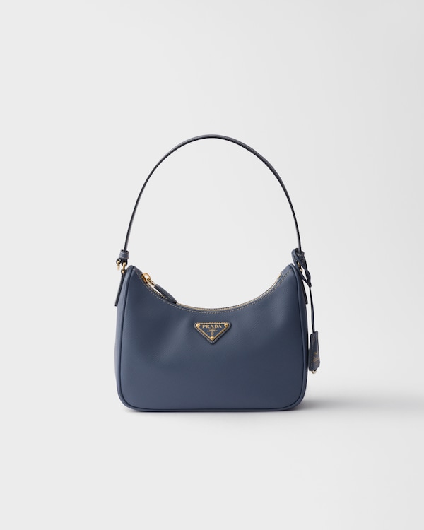 Prada Re-Edition 2005 Saffiano皮革迷你手袋 - 航天蓝 Prada Re-Edition 2005 Saffiano皮革迷你手袋 - 航天蓝