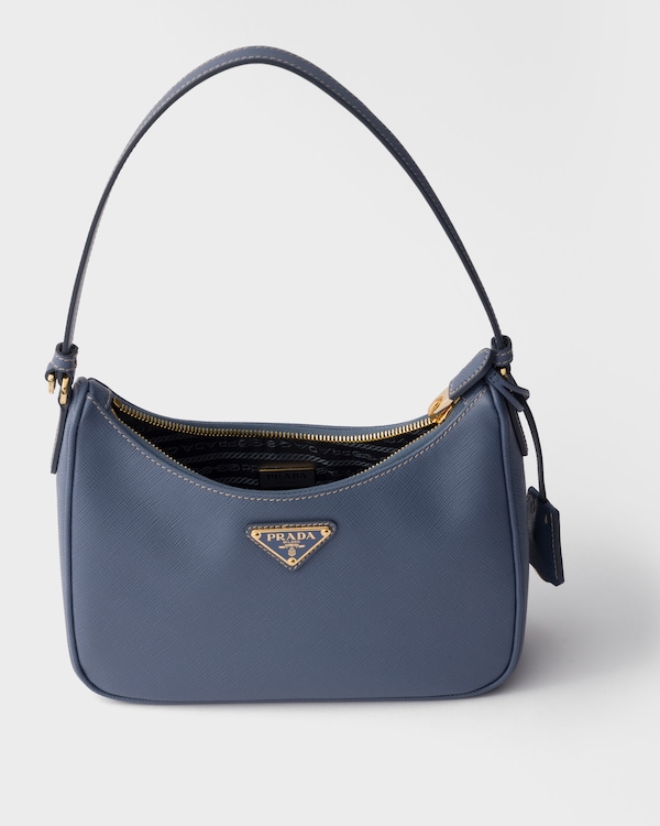 Prada Re-Edition 2005 Saffiano皮革迷你手袋 - 航天蓝 Prada Re-Edition 2005 Saffiano皮革迷你手袋 - 航天蓝