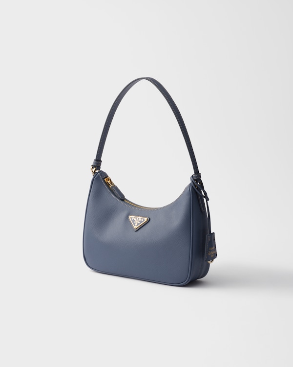 Prada Re-Edition 2005 Saffiano皮革迷你手袋 - 航天蓝 Prada Re-Edition 2005 Saffiano皮革迷你手袋 - 航天蓝