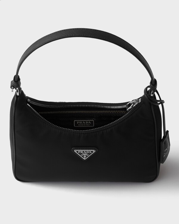 Prada Re-Edition 2005 Re-Nylon and Saffiano mini bag - Black Prada Re-Edition 2005 Re-Nylon and Saffiano mini bag - Black