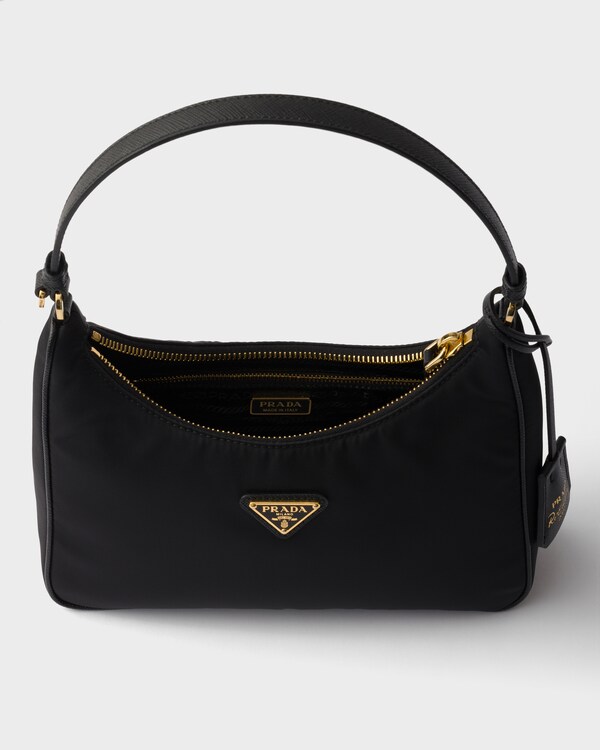 Prada Re-Edition 2005 Re-Nylon and Saffiano mini bag - Black Prada Re-Edition 2005 Re-Nylon and Saffiano mini bag - Black