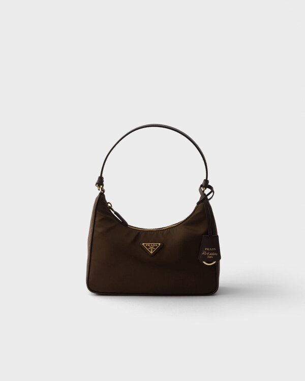 Prada Re-Edition 2005 Re-Nylon and Saffiano mini bag - Burnt Brown Prada Re-Edition 2005 Re-Nylon and Saffiano mini bag - Burnt Brown