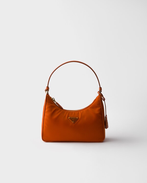 Prada Re-Edition 2005 Re-Nylon and Saffiano mini bag - Papaya Prada Re-Edition 2005 Re-Nylon and Saffiano mini bag - Papaya