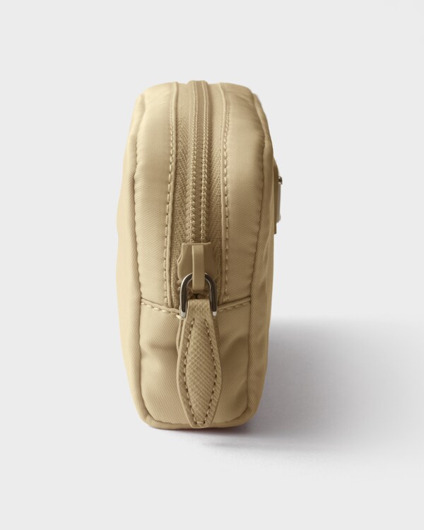 Micro Re-Nylon pouch - Camel Brown Micro Re-Nylon pouch - Camel Brown