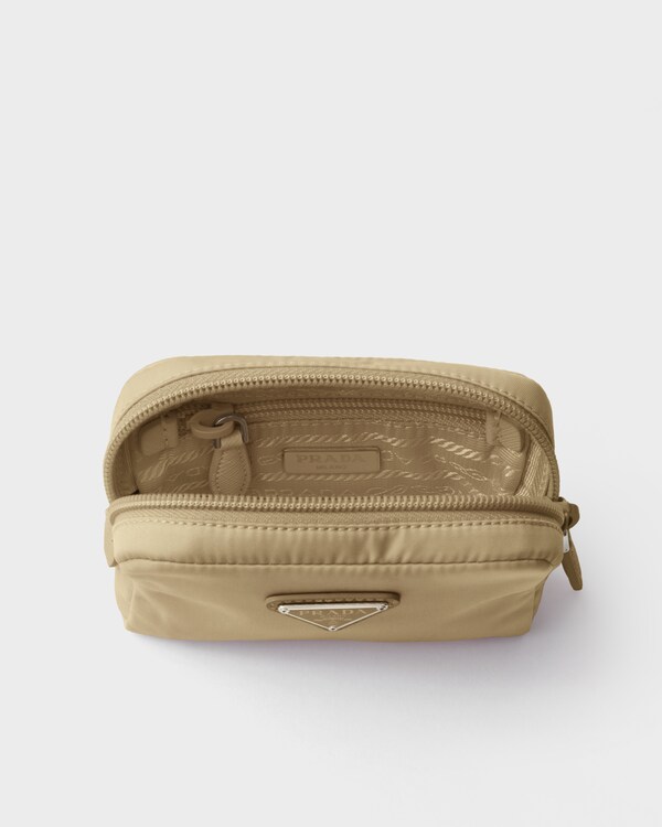 Micro Re-Nylon pouch - Camel Brown Micro Re-Nylon pouch - Camel Brown