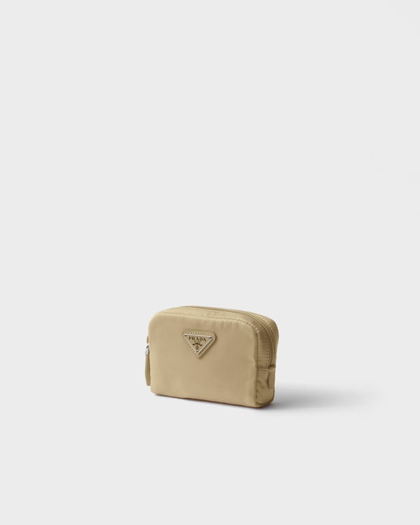 Micro Re-Nylon pouch - Camel Brown Micro Re-Nylon pouch - Camel Brown