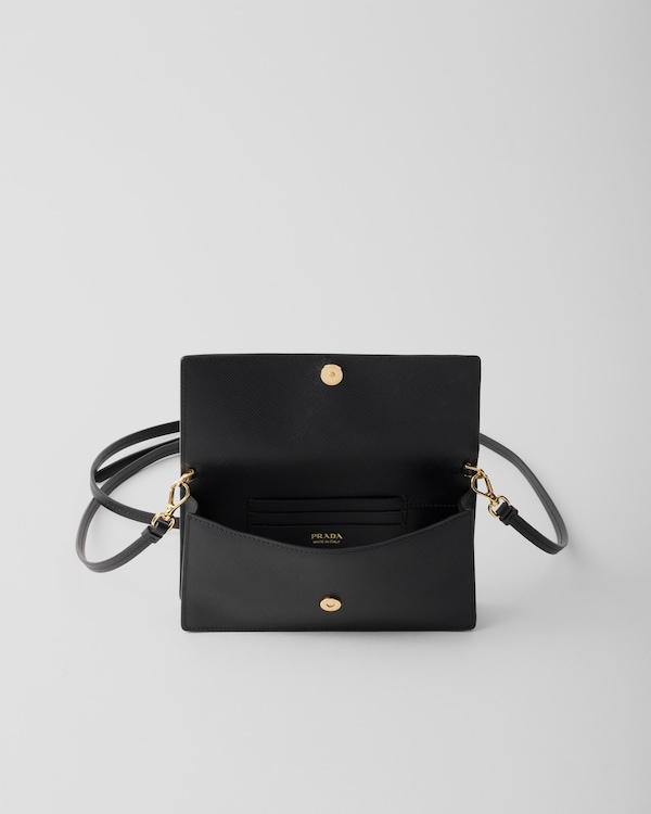 Saffiano leather mini-bag - Black Saffiano leather mini-bag - Black