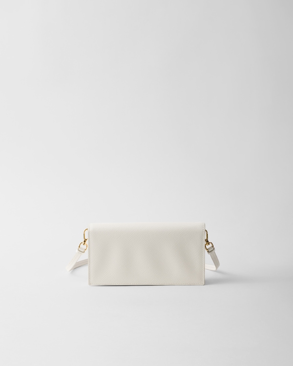 Saffiano leather mini-bag - White Saffiano leather mini-bag - White