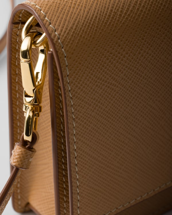 Saffiano leather mini-bag - Natural Saffiano leather mini-bag - Natural