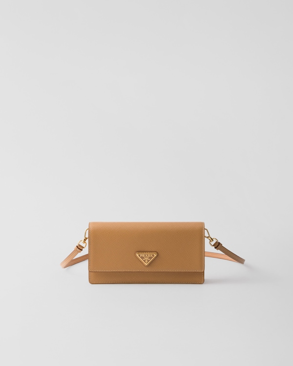 Saffiano leather mini-bag - Natural Saffiano leather mini-bag - Natural